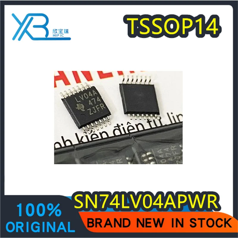 

(10/100 pieces) SN74LV04APWR SN74LV04A Silkscreen LV04A TSSOP-14 New Original Six-way Inverter Logic Chip Spot