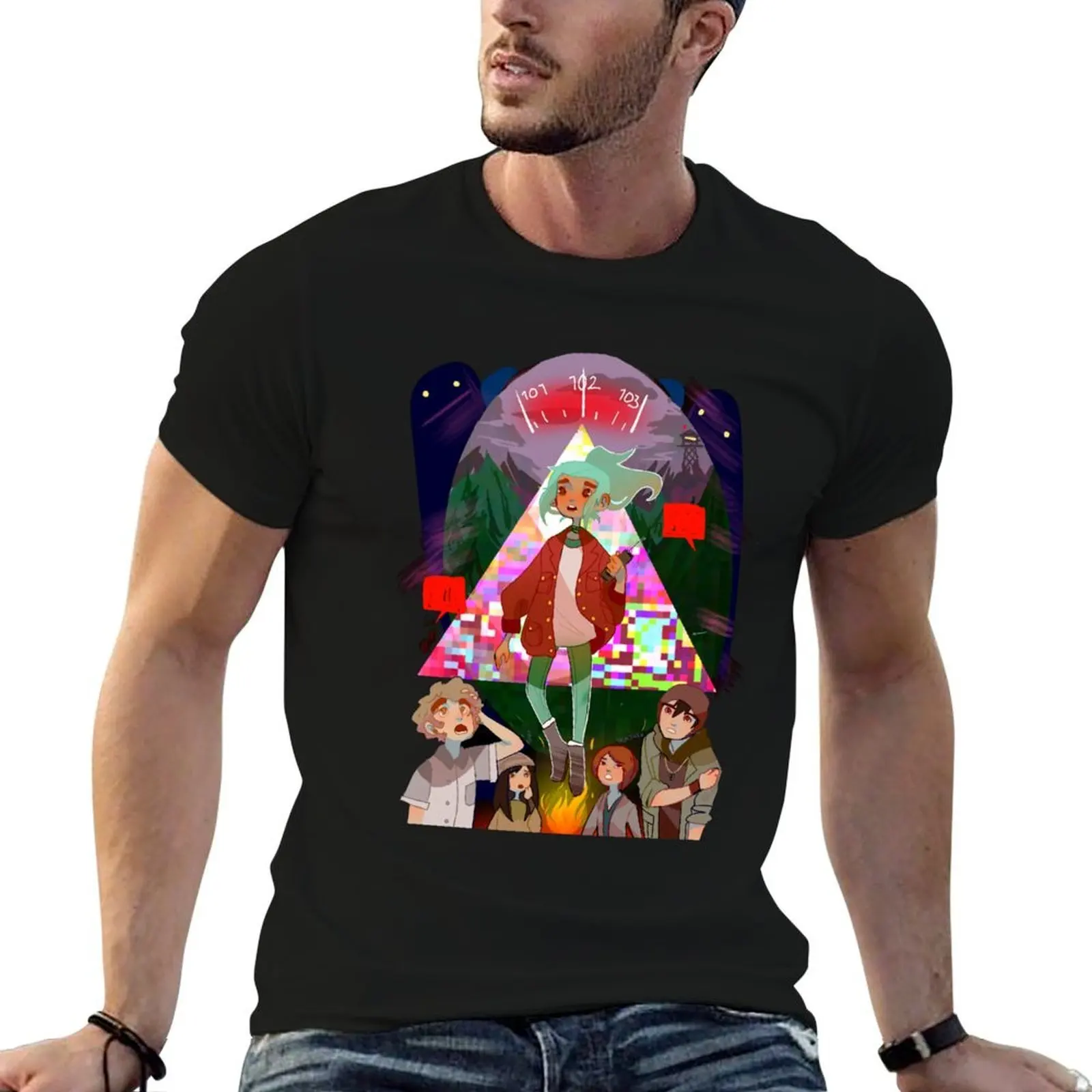 Camiseta Ollie Oxenfree para hombre, camisetas gráficas de algodón de alta calidad para hombre, camisetas gráficas para hombre