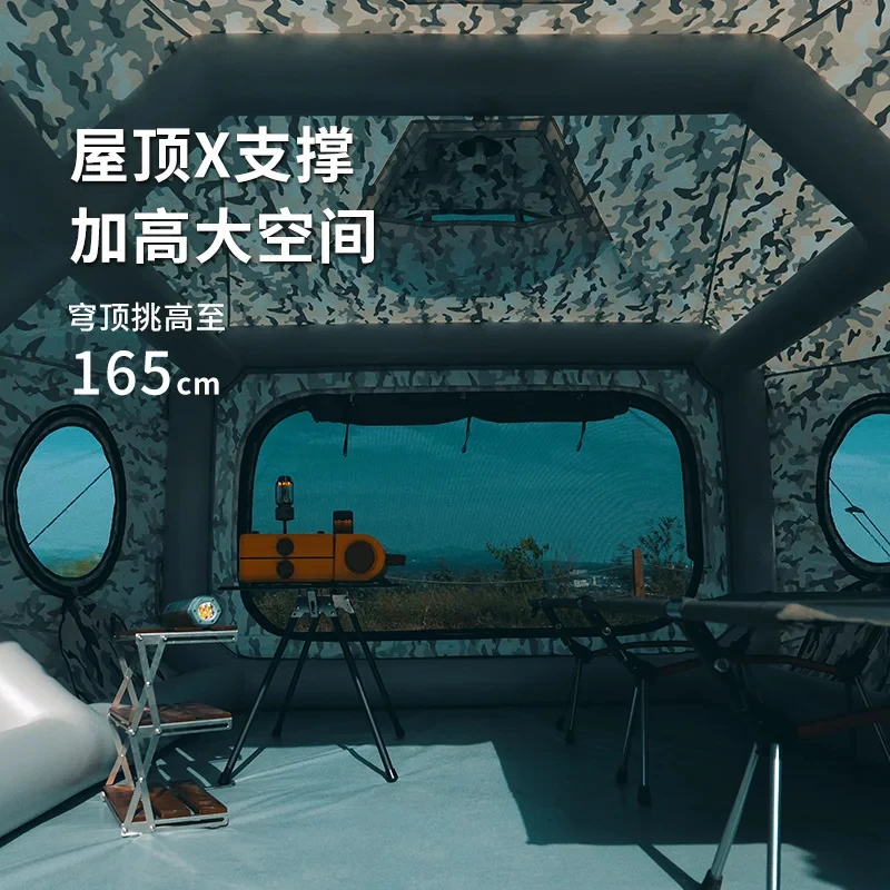 Space Station Inflatle Tent Camping Viewing Window Vent