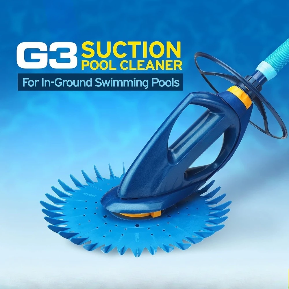 مطعم - منظف حمام السباحة الأوتوماتيكي ذو الجانب الشفط المتقدم، أزرق، 24 بوصة طول × 12 بوصة عرض × 24 بوصة ارتفاع، سهل الاستخدام - شحن مجاني، تخفيضات ساخنة. #3