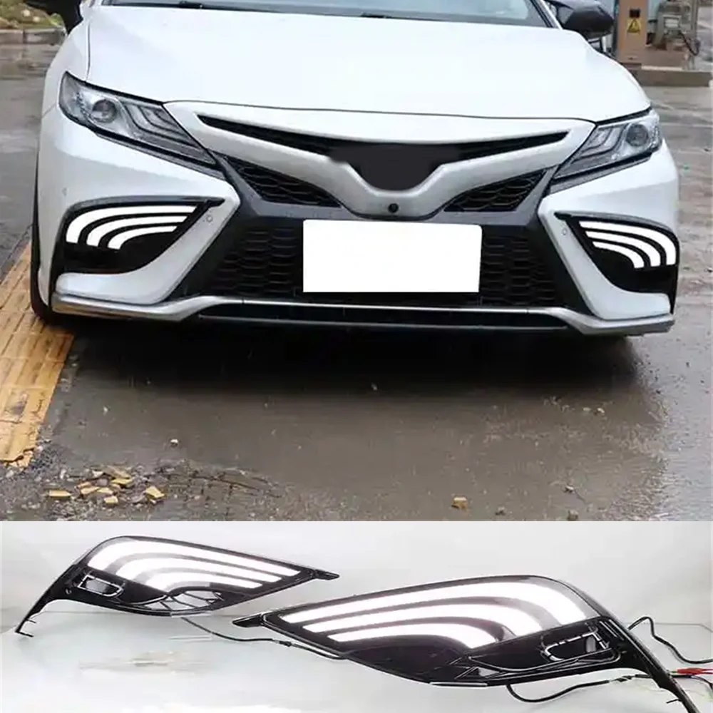 

For Toyota Camry 2021 Daytime Running Light Led Front Fog Lamp Drl Waterproof 12V Daylight