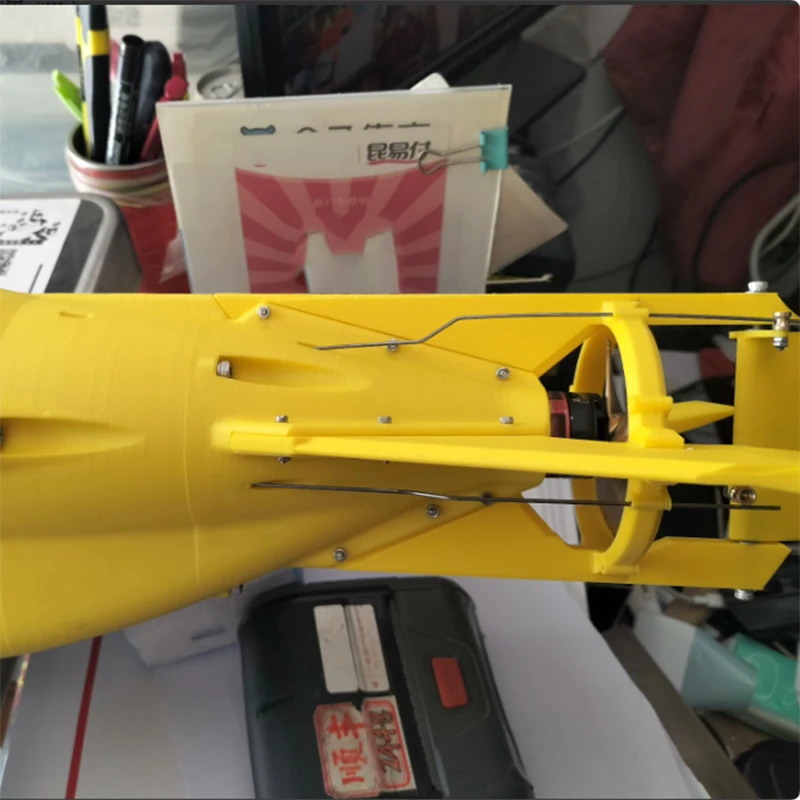 80cm RC Boat Cyclops Remote Control Submarine 3D Printing One-piece Molding RC Ships Model RTR Adult Toy Ship Gift