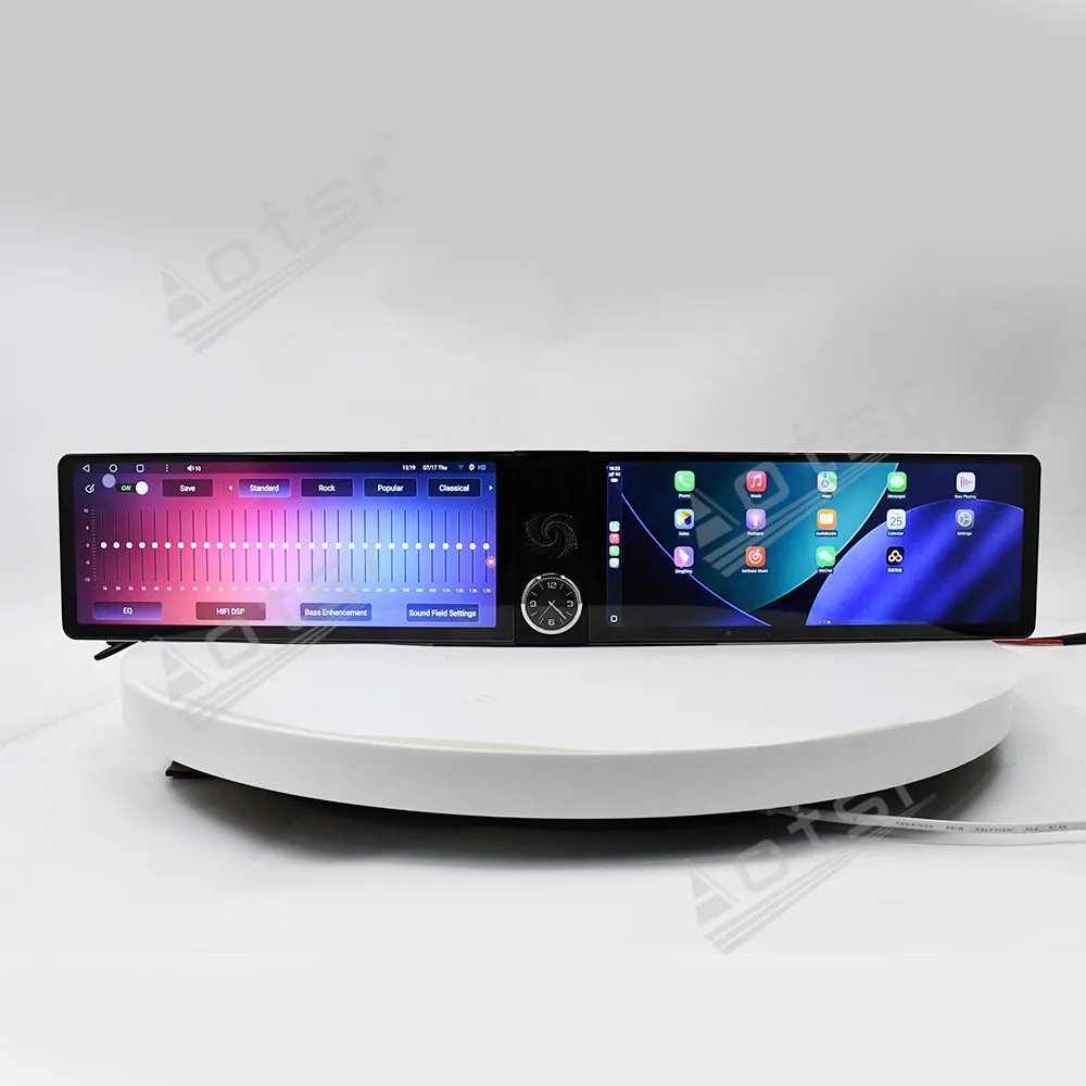 デュアル12.3インチスクリーン Android 13搭載 フォード フォーカス 2019-2022 カーラジオ GPSナビゲーション マルチメディアプレーヤー ステレオヘッドユニット CarPlay対応