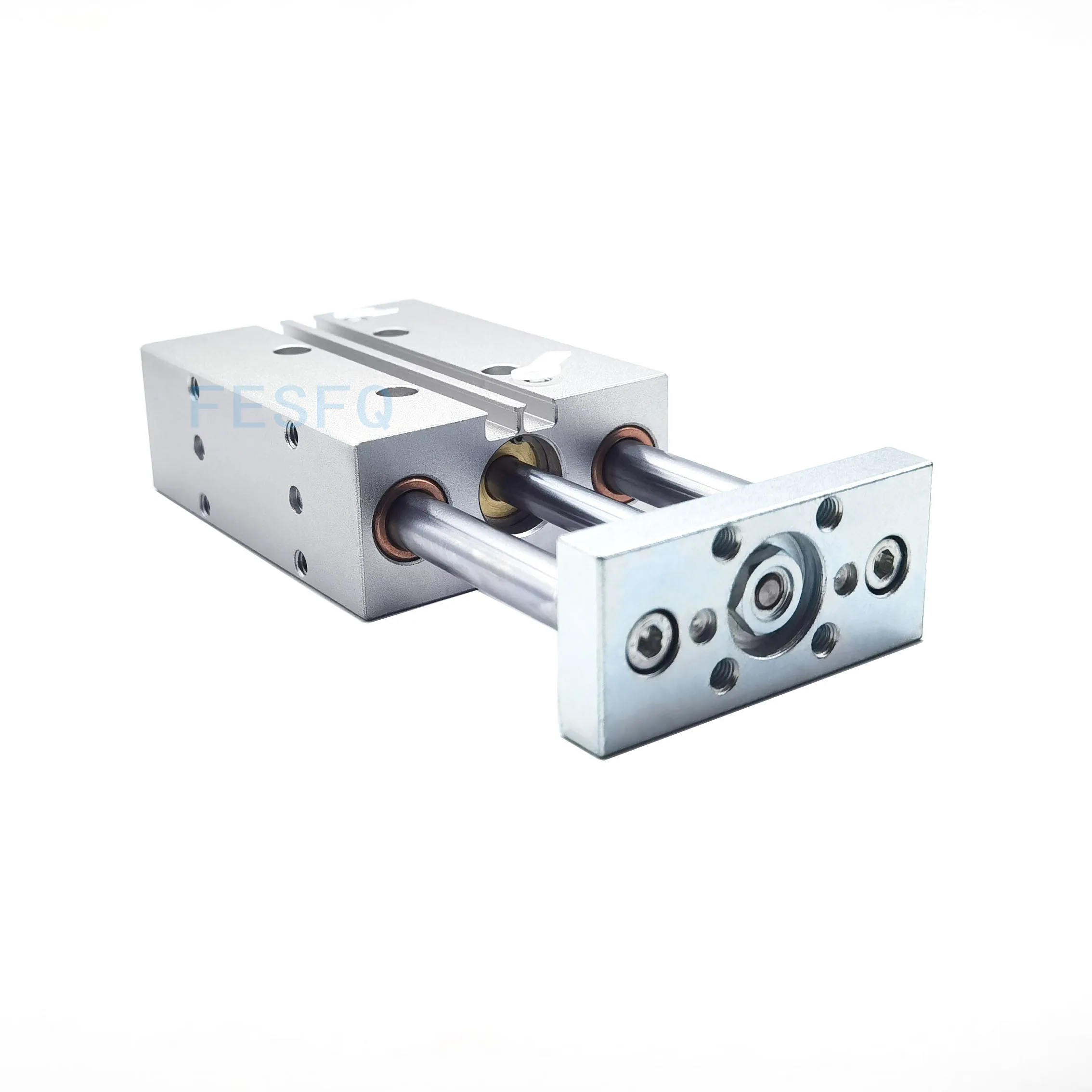 Triple rod guide cylinder DFM-25-20-P-A-GF DFM-25-20-P-A-KF DFM-25-20-25-30-32-40-50-60-80-100-125-150-160-200-P-A-GF-KF DFM