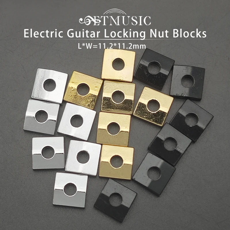 6Pcs Electric Guitar Locking Nut Blocks For Tremolo Bridge Electric Guitar Black Gold Silver Color for Choose