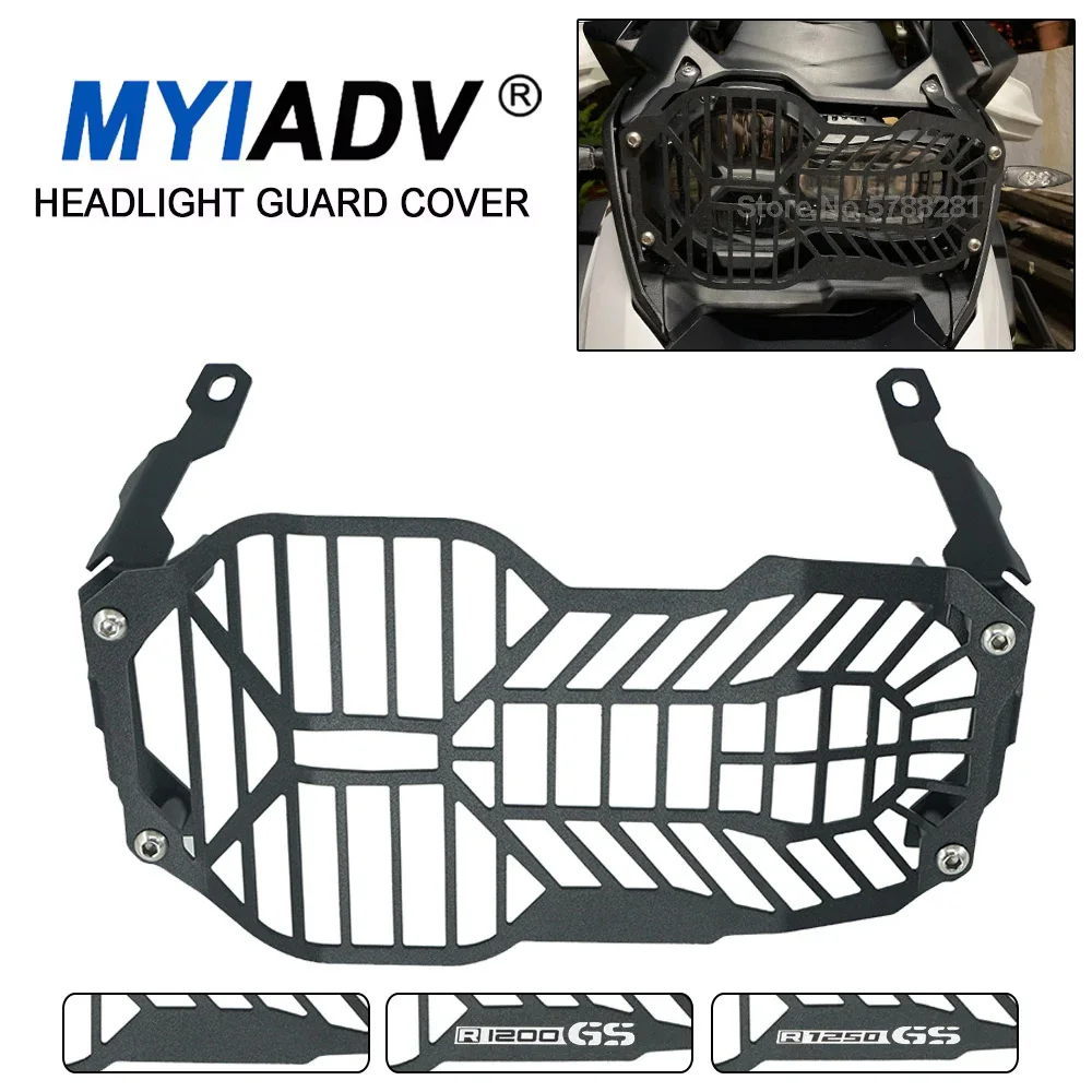 Motorcycle Headlight Guard Protector Head Light Grill Grille Cover For BMW R1250GS R1200GS Adv R1250 GS GS1250 LC 2013-2023