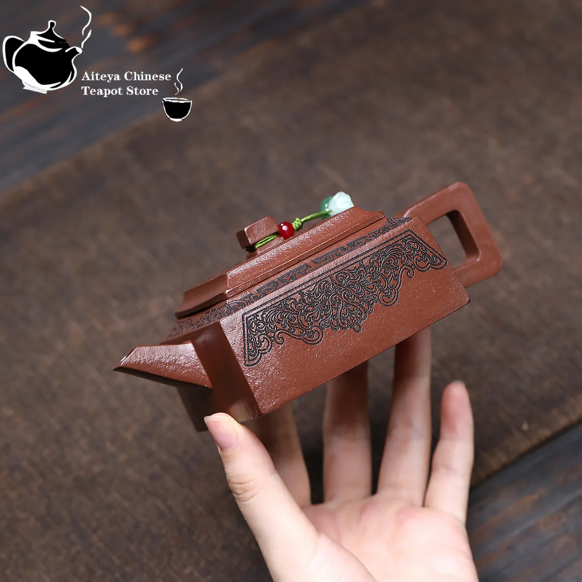 Yixing Purple clay teapot, original ore, purple slope mud, Fangshan Yishi Chinese teapot, Kung Fu tea set, health pot 4