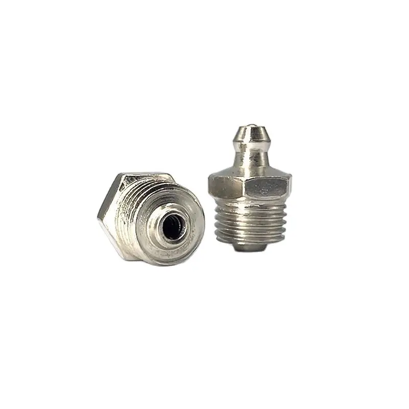 5pcs F0006 stainless steel grease nipple SS201 SS304 metric external thread straight elbow type grease nipple for grease gun