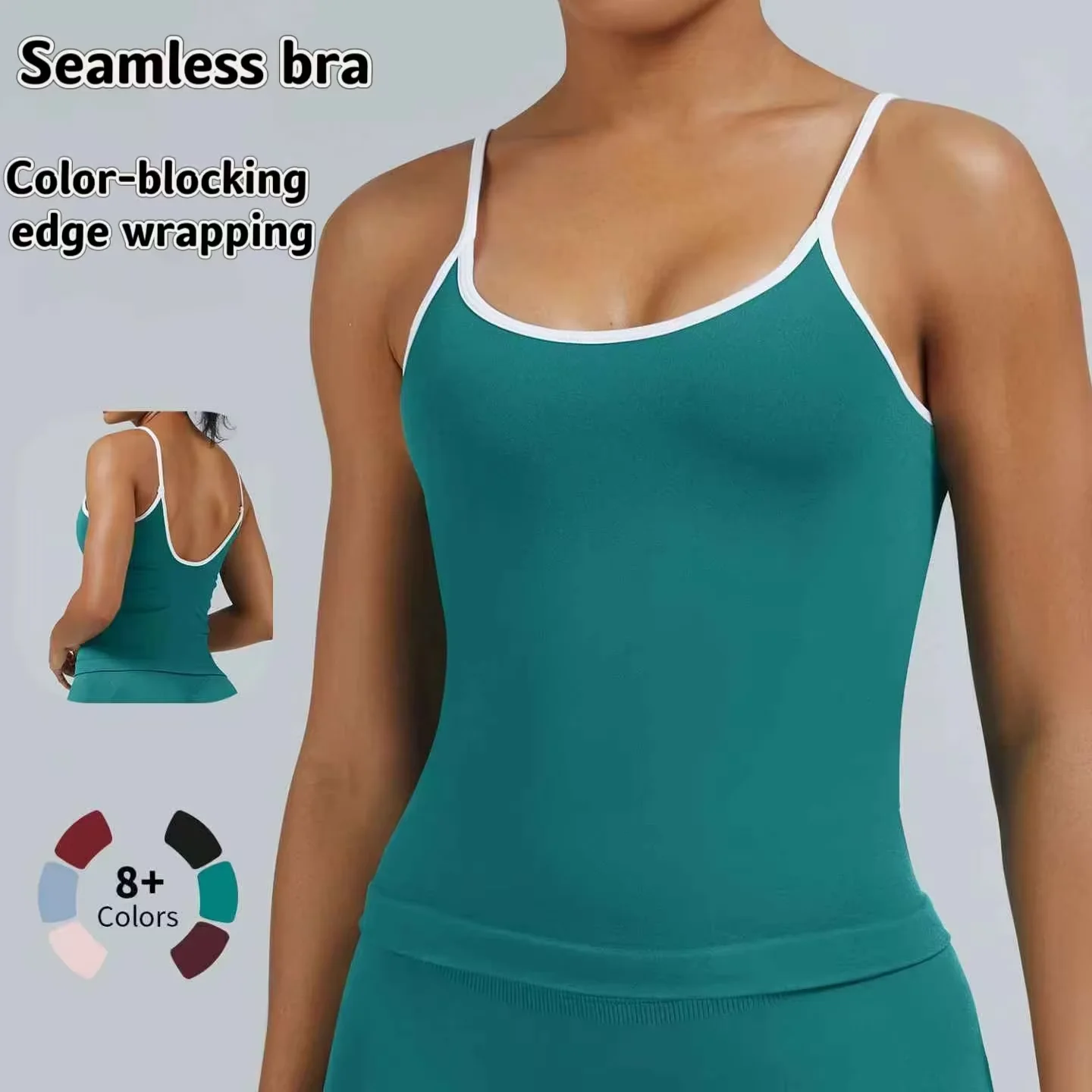 Ignite Cami Top Sports Yoga Vest Underwear Women's Fitness Top Gym Beautiful Back Bra Running Workout Halter