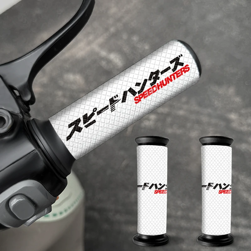 

2PCS Speehunters Motorcycle Grip Stickers Diamond Pattern Waterproof Anti-Slip Decals for Modification Scooter E-Bike Bicycle