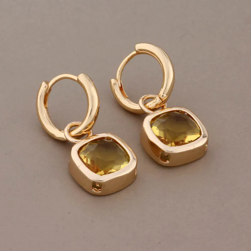 New Trendy Cute Drop Earrings for Women Gold Color  Unusual Earrings Daily Fashion 2023 Woman Jewelry