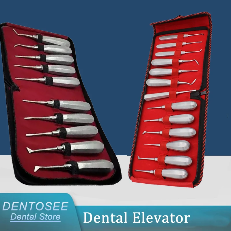 

Dental Elevator Stainless Steel Extraction Tool - Curved Root Tip Elevator for Precision Tooth Removal