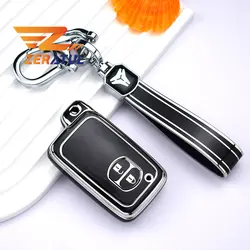 2/3/4 Botton for Toyota Land Cruiser LC200 Prado 150 Camry Prius Crown TPU Car Key Case Fob Cover Shell Keychain Accessories