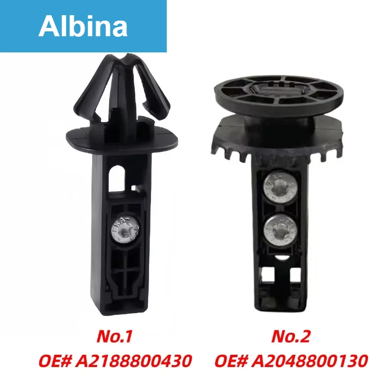 A2048800130 A2188800430 Headlight Mount Guide Bracket 2PCS Left Right For Benz C-Class E-Class CLS GLK Auto Front Bumper Retaine