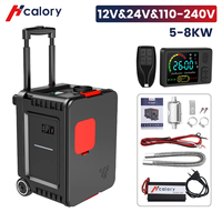 Hcalory New 5-8KW Car Heater Simple and Lightweight Pull-Rod Suitcase with Bottom Trolley Air Parking Heater bluetooth control