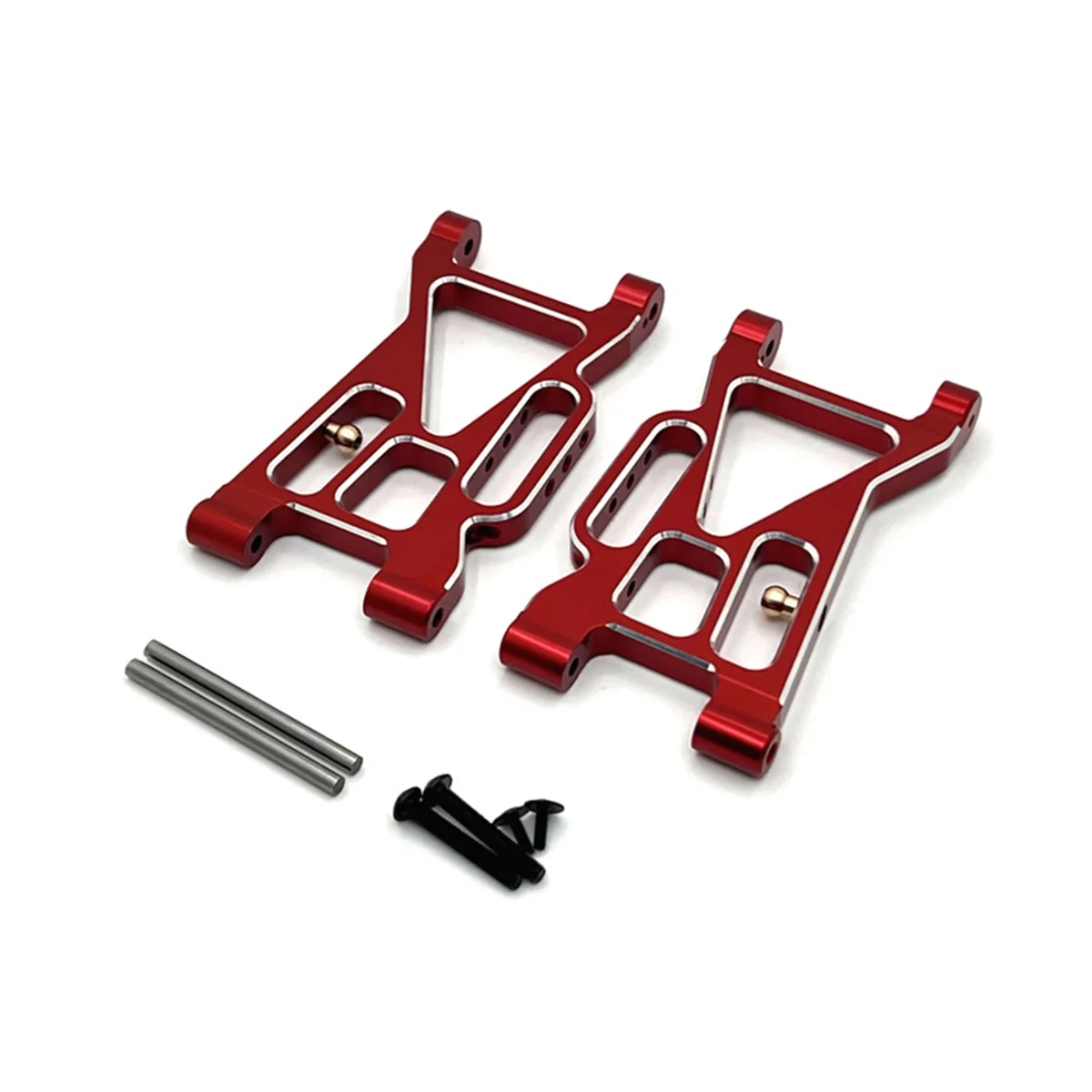 IINBD-Front Under Swing Arm Set for MJX 1/10 10208 RC Car Upgrade Part Red