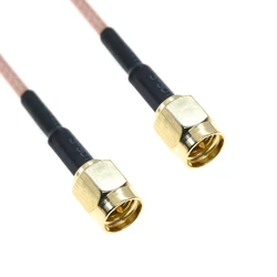 RG316 CABLE SMA Male To SMA male plug Crimp connector Coax RF Extension Cable Coaxial  Jumper Brass Pigtail Wire