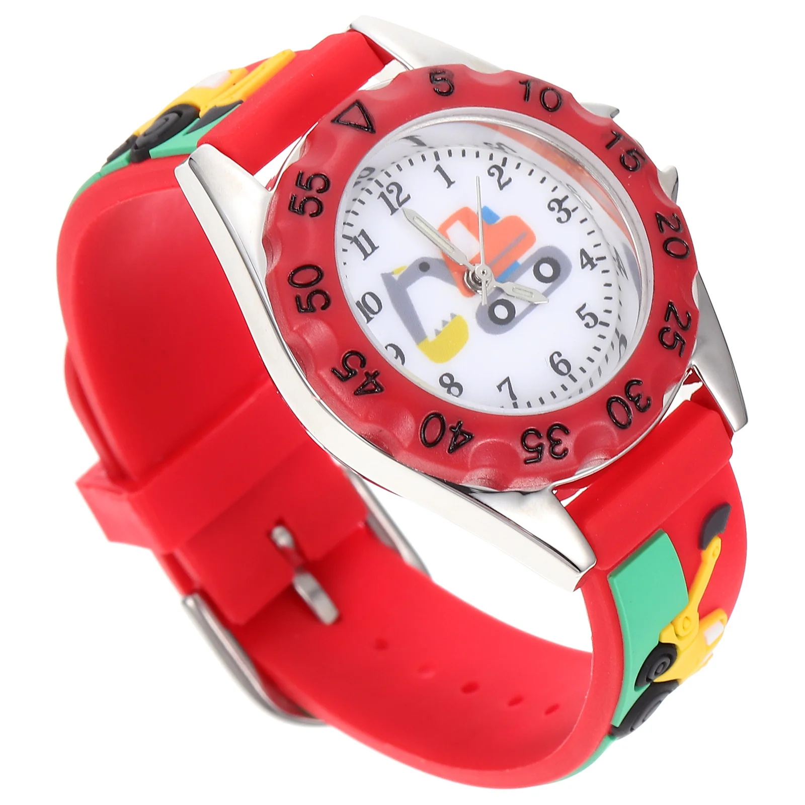 Children Quartz Digital Watch Lightweight Durable Cartoon Design Student Wristwatch Adorable Kids Timepiece
