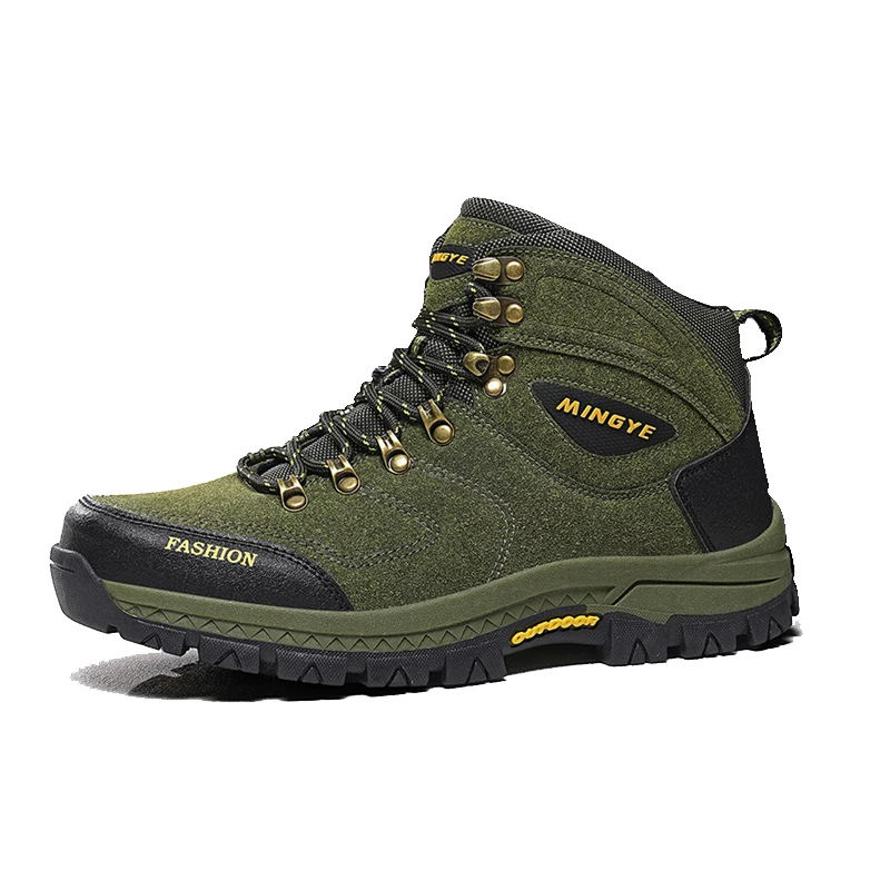 

New Casual sneakers men's high-top short boots leisure sports shoes outdoor hiking hiking shoes strap solid color men's shoes