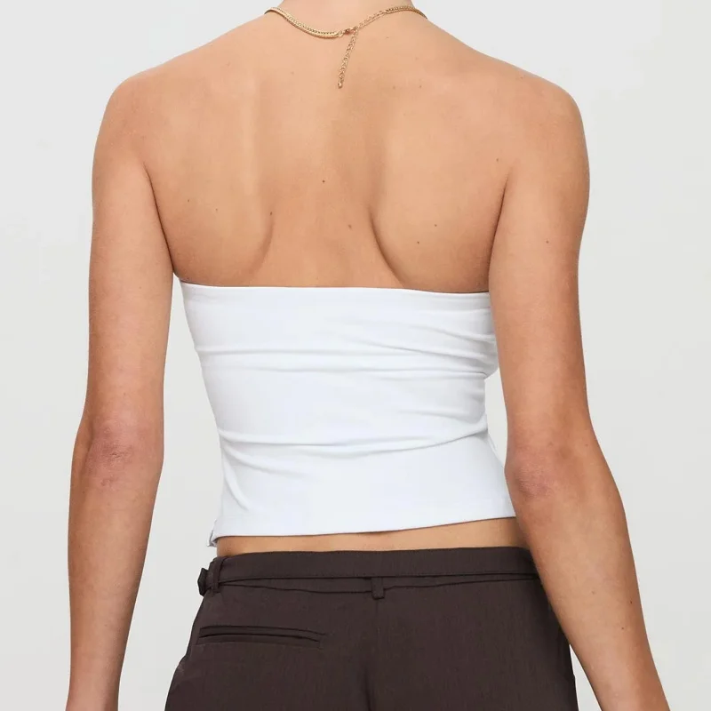 Womens Sequin Strapless Tube Top Y2k Sparkle Floral Sleeveless Backless Slim Fit Floral Top Off Shoulder Going Out Bandeau Tops