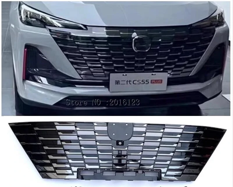 2022 2023 for Changan CS55 Plus Turbo Front Bumper upper grille grill insert Radiator CS55 PLUS  Front Grille Trim CS55PLUS