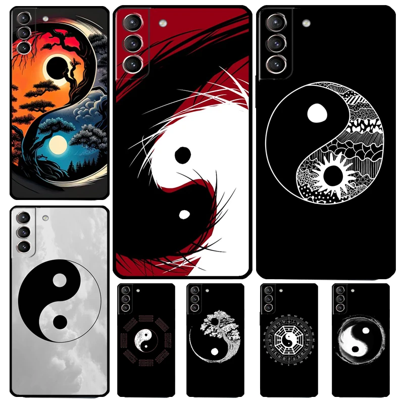 Eight Diagrams Taiji Yin Yang Case For Samsung Galaxy S23 Ultra S22 S21 S20 FE Note 20 Ultra S8 S9 S10 Note 10 Plus Cover