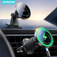 Joyroom Magnetic Car Phone Holder Mount Dashboard & Air Vent Wirelees Charging Phone Holder For iPhone 16 15  14 13 12 JR-ZS501