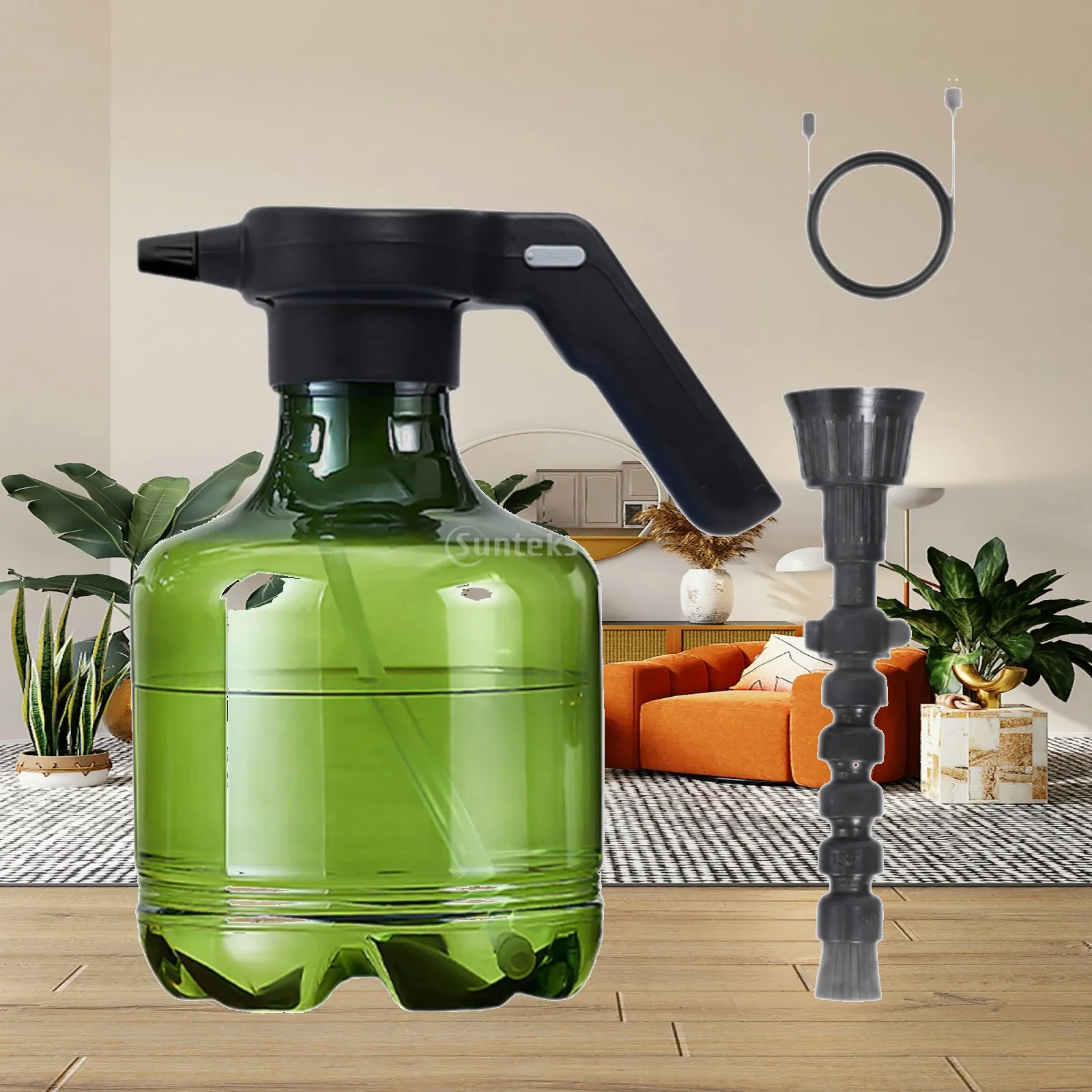 3 Liters Electric Spray Bottle Rechargeable Plant Mister for Cleaning Window