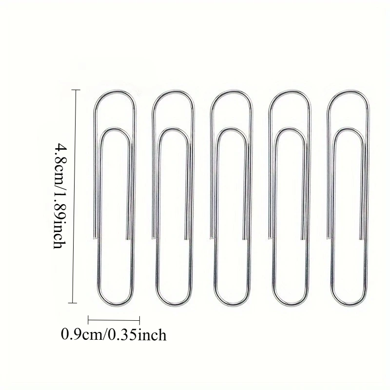 Large Paper Clips, Giant Paper Clips Anti-slip, Paper Clips for Office School and Personal Use, Daily DIY