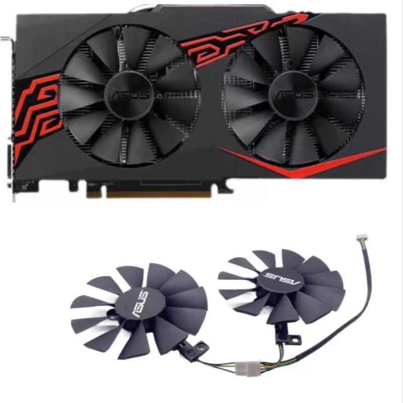 Graphics Card Fan Dual Ball Fan For ASUS GTX1060 1070 RX480 GAMING Accessories #