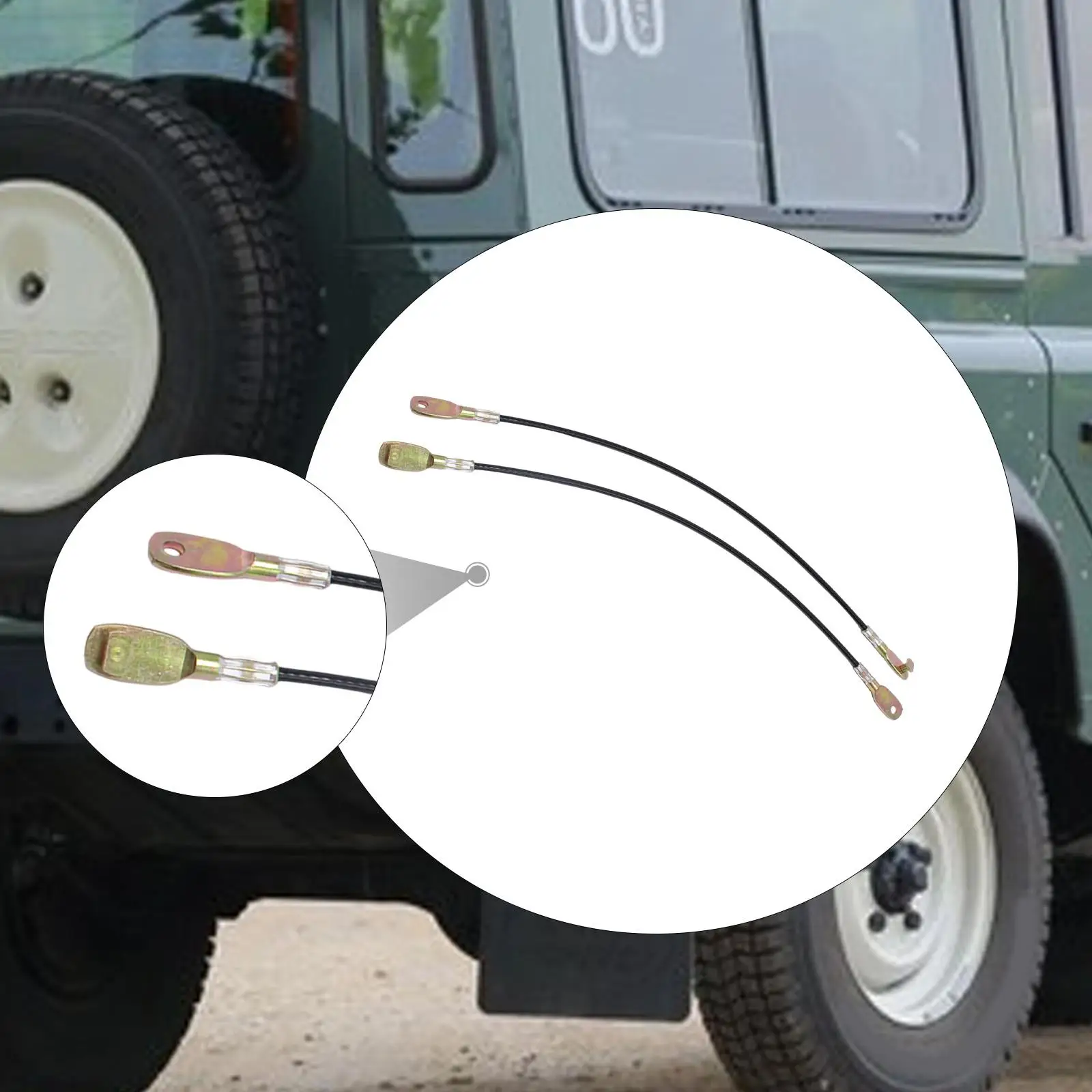 

1 Pair Tailgate Cables Byc500070 for Defender Auto Parts Wire Rope Professional Rear Tailgate Lift Support Cables Replacement