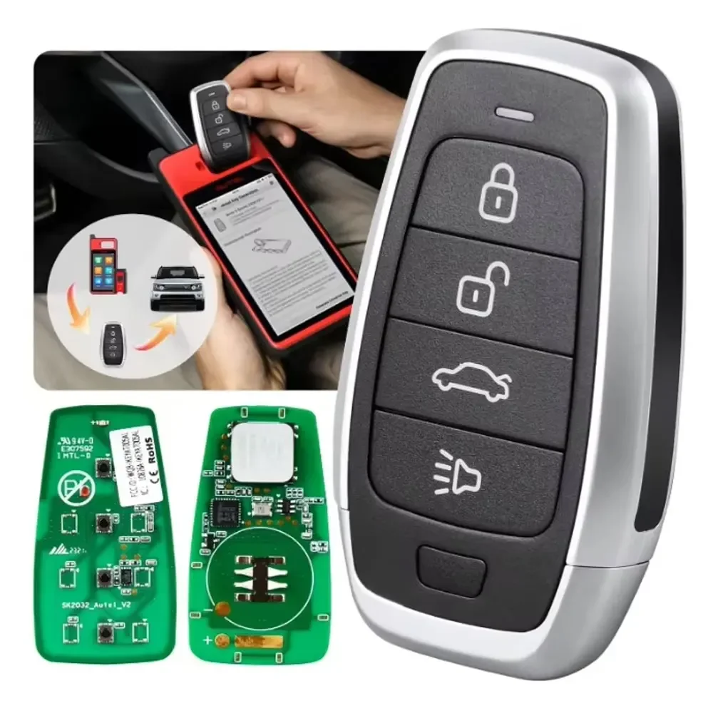 Autel Universal Smart Key IKEYAT004CL AT004CL 4 Buttons Car Remote Key for Autel Smart Key for KM100 IM508 IM608