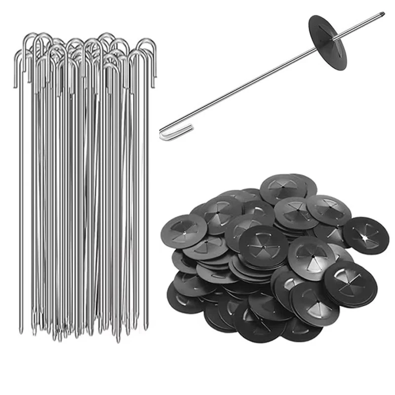 50 Pcs Stainless Steel Solar Guard Clips,Sturdy Critter Guard Fasteners Clips,Compatible with All Kinds of Guard Mesh