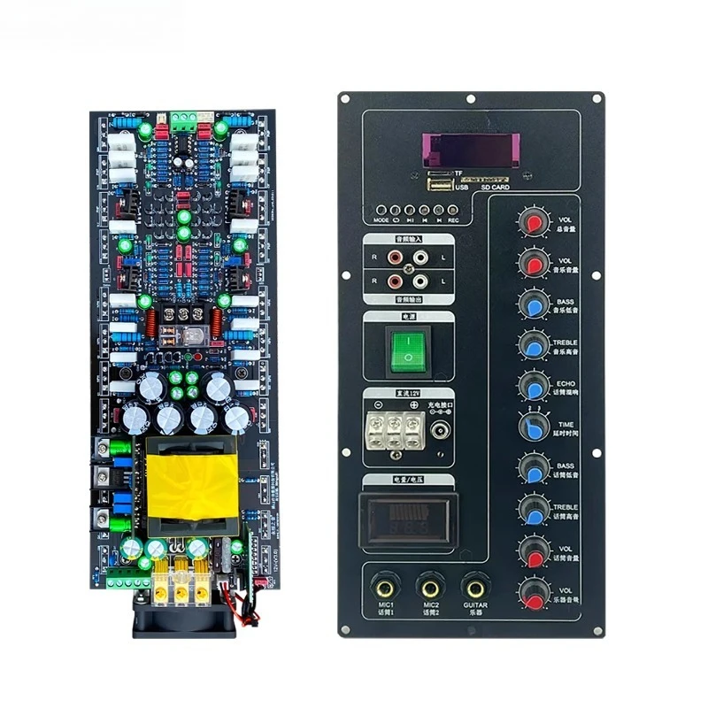 

12V Audiophile Outdoor Power Amplifier Kit 1200W High Power Boost Power Supply, Front Panel