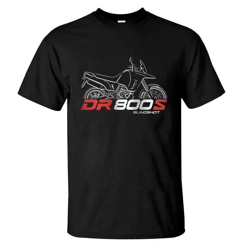 

2024 Men T Shirt Casual T-shirt Suzukis DR 800 Graphic Summer Short Sleeves 100% Cotton S-3XL Cool Tee