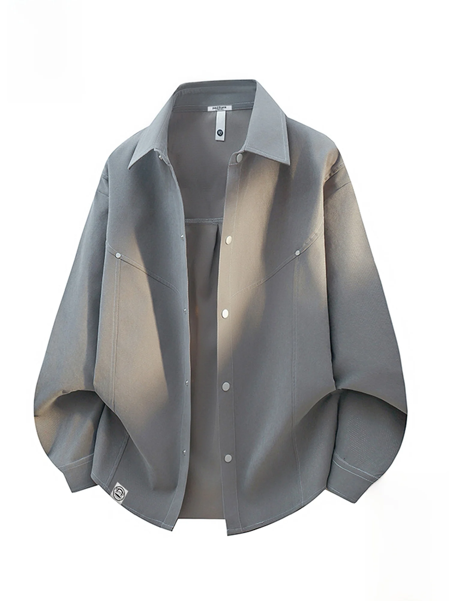 

PaulFrank Loose Fit Long Sve Casual irt for Men Spring New Sle Turn down Collar Workwear Sle Polyester Fiber irt