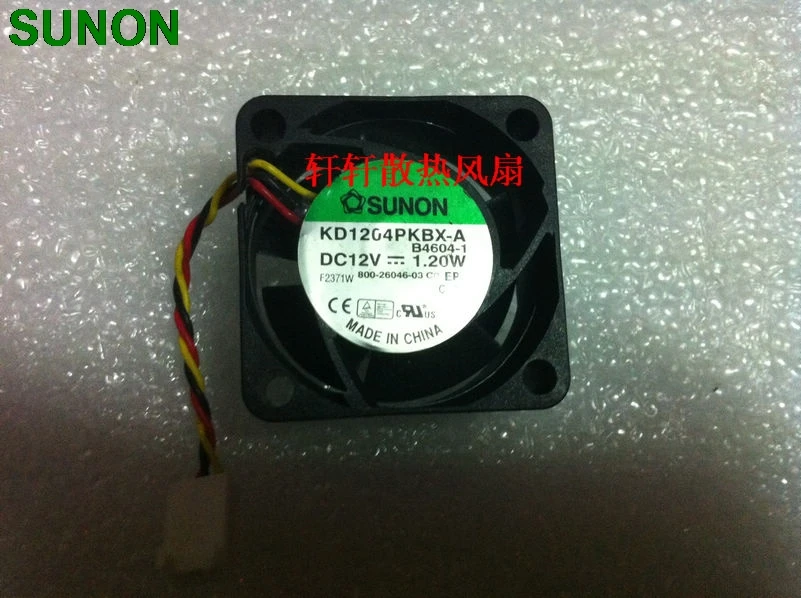 

2pcs Original For Sunon kd1204pkbx-a B4604-3 12v 1.2w 4cm 4020 dual ball axial cooling fan