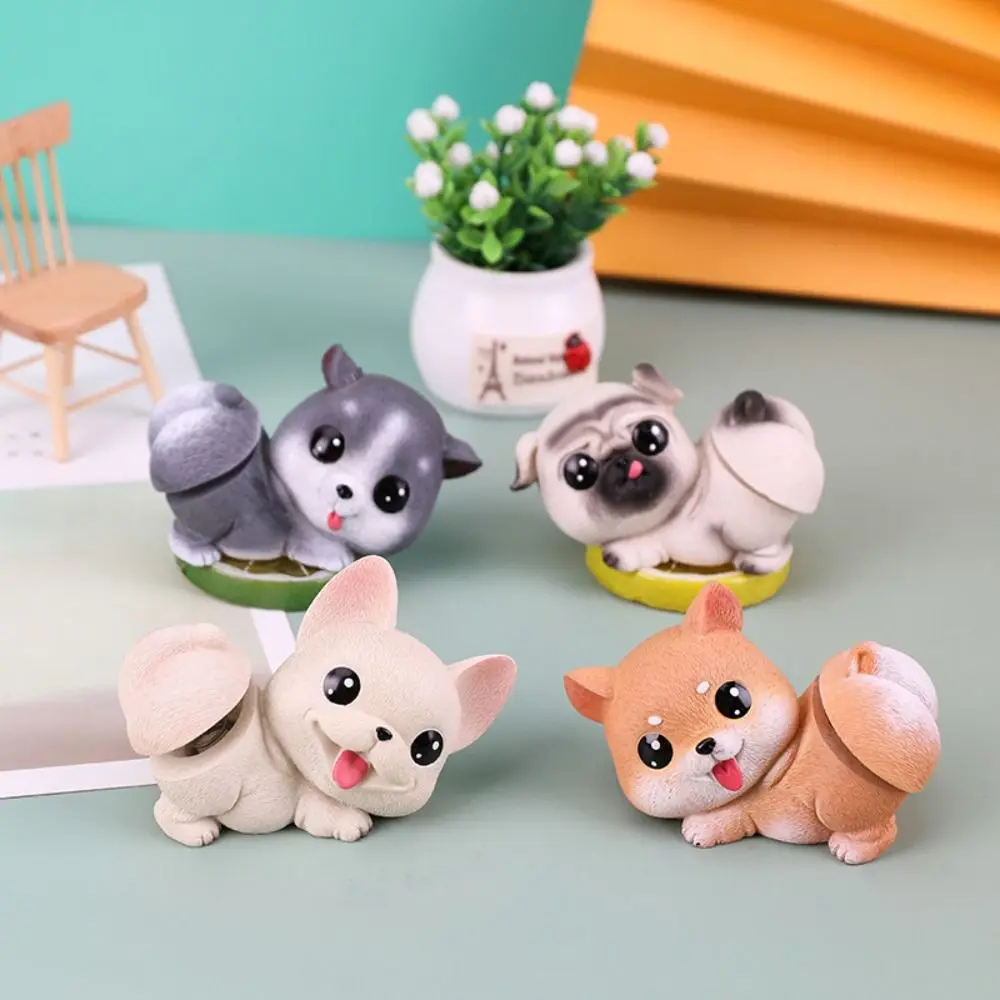 Shaking Head Toys Car Dog Model 3D Car Dashboard Toys Ornament Puppy Accessory Head Bobblehead Auto Nodding Interior Decor