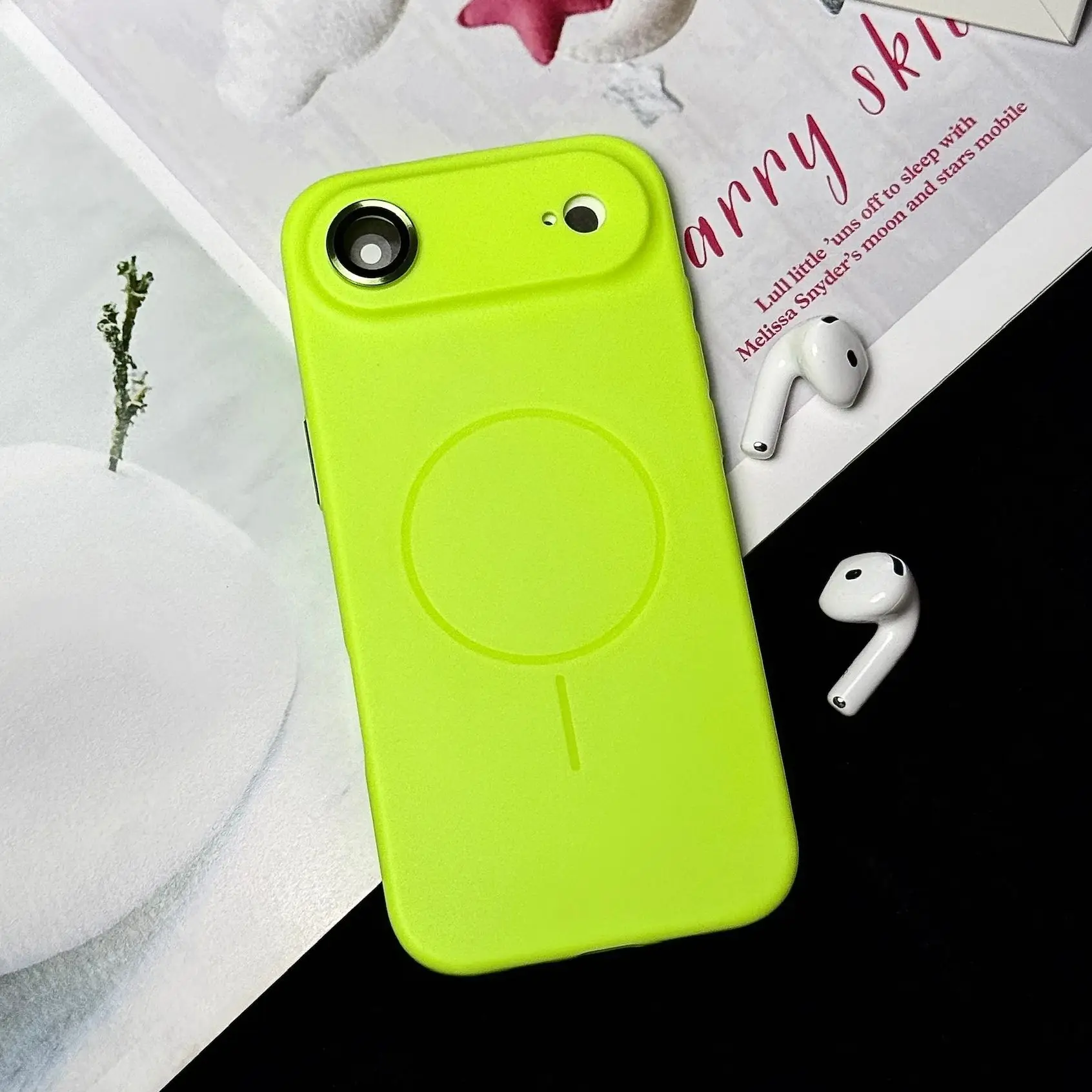 Mode Fluoreszierende Candy Magnetische Für Magsafe Fall Für iPhone 17 Air 16 E 15 14 13 12 11 Pro max Plus Drahtlose Lade TPU Abdeckung