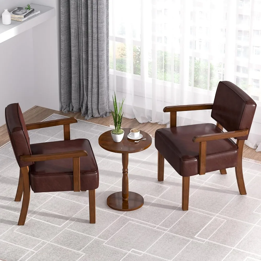 Chaise d'appoint surdimensionnée en cuir PU souple pour une salle à manger et une chambre à coucher, espaces de lecture confortables