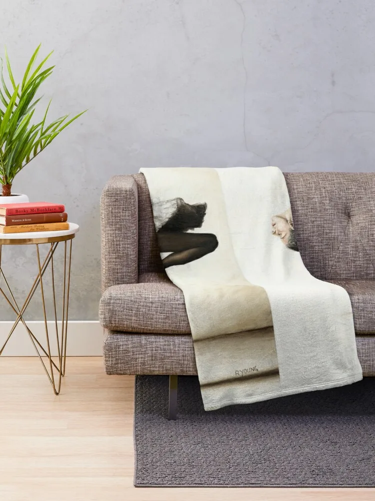 Reaching for perfect Grace Throw Blanket Single Designers Furry Blankets