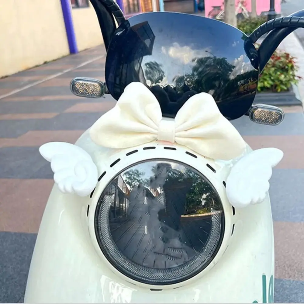 Bowknot Motorcycle Decorative Wings Flowers Helmet Decorative Accessories Personalized Cartoon Helmet Bear Ears Creative