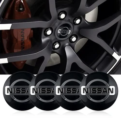 4pcs 56MM Car Wheel Hub Cap Center Sticker Emblem For Nissan X-trail Qashqai J11 Note Juke Sentra Patrol Navara Micra Leaf NISMO