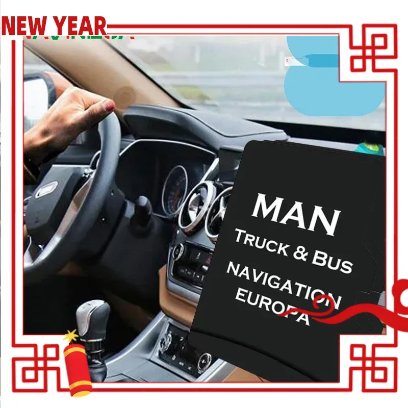 

for MAN Truck Bus Media Harman Navigation Europe Turkey Maps Sat Navi TF Card Accessories Software with Anti Fog Reaview Sticker