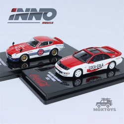 TINY X INNO 1:64 NISSAN FAIRLADY Z S30 & Z32 ColaRed 2Car Set Diecast Model Car