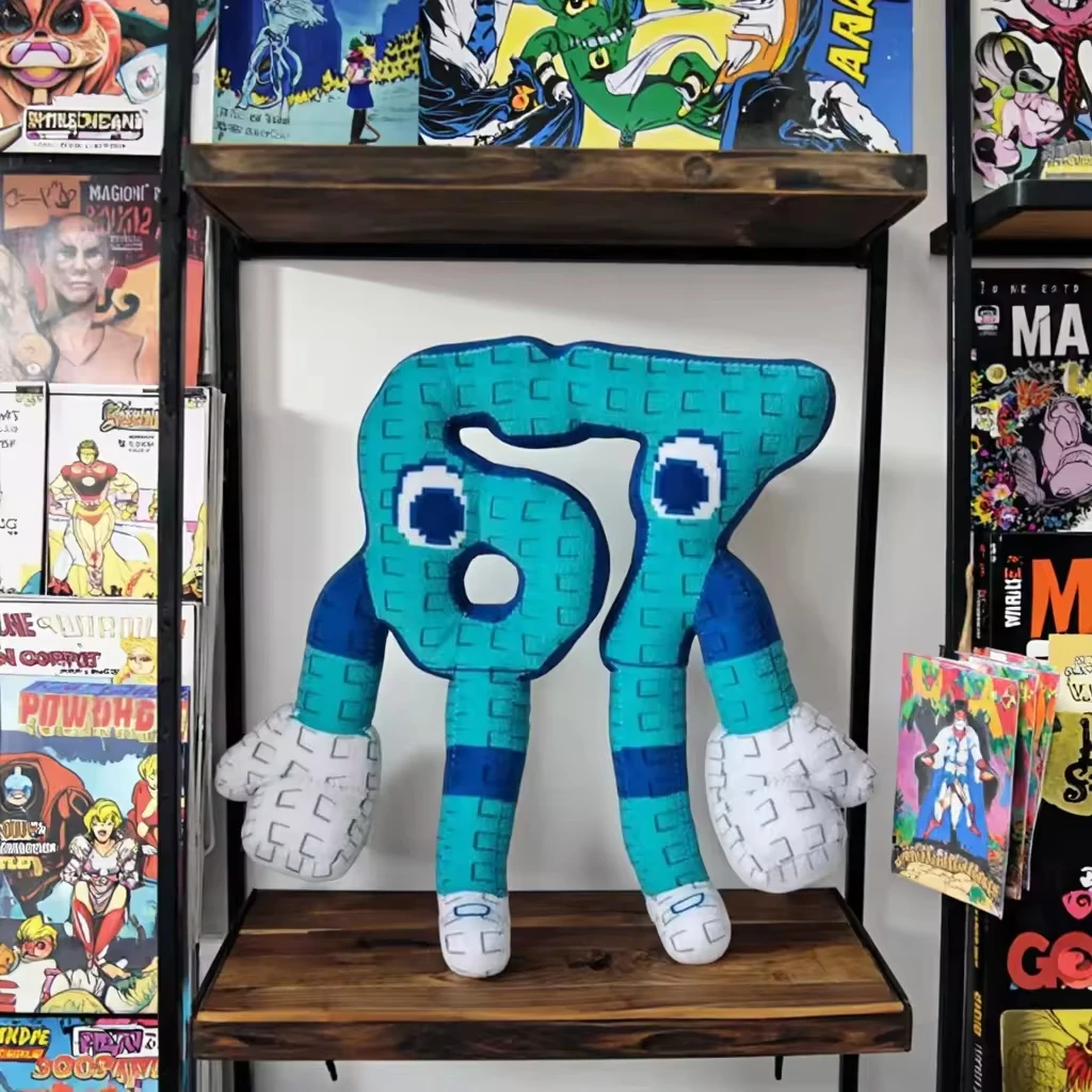 25 cm/9,84 Zoll 67 Sahur Steal A Brainrot Anime-Spiel Plüschtiere Blaue lange Arme und Beine Kuscheltiere Plüschtiere Lustige Stoffpuppe