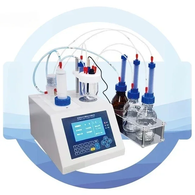 Water Analysis Equipment Automatic Volumetric Karl Titrator Determination of Moisture Content