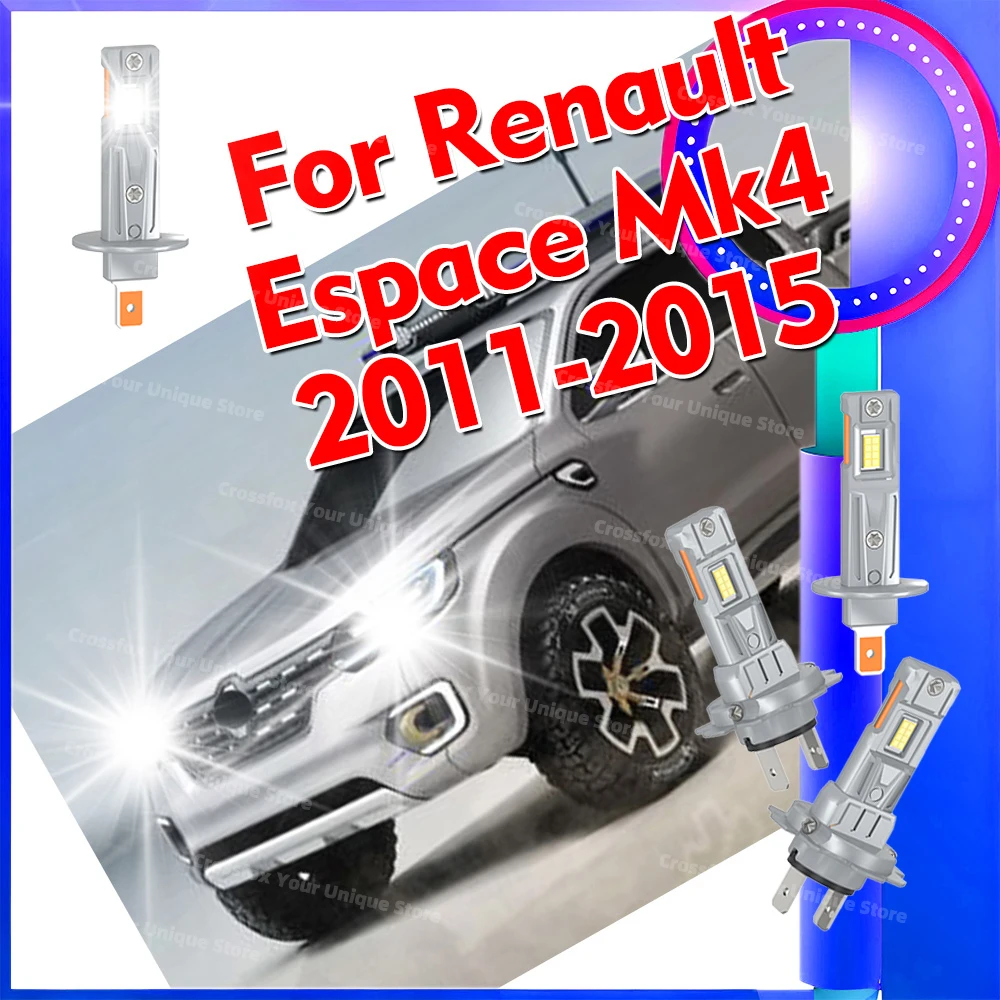 

Светодиодные лампы для фар 2/4x Super Brightness LED, 30000 лм, для Renault Espace Mk4 2011-2015, ближний/дальний свет, 12В, Plug&Play