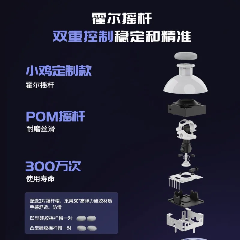 X2s Multi-functional Game Controller Joystick High-Quality Hall Effect Buttons Type-C Connection for iPh15  Android