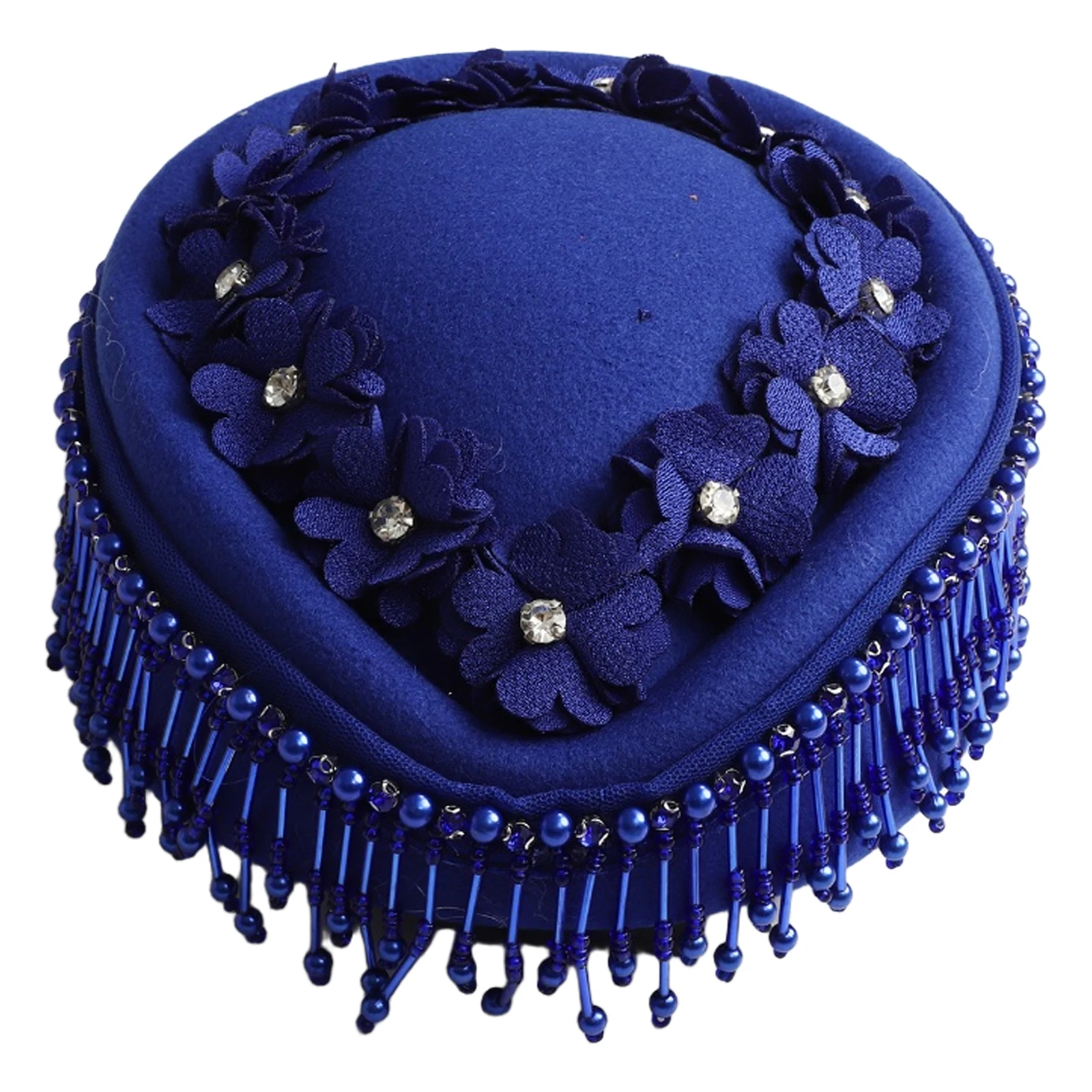 الرجعية النمط الأوروبي قبعات البيريه النسائية الأزياء قبعة البيريه حجر الراين فو اللؤلؤ ديكور قبعة لحزب الهالوين تأثيري حلي